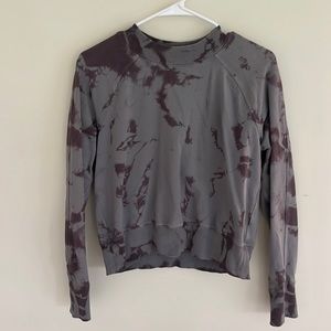 Lululemon cropped tie dyed sweatshirt